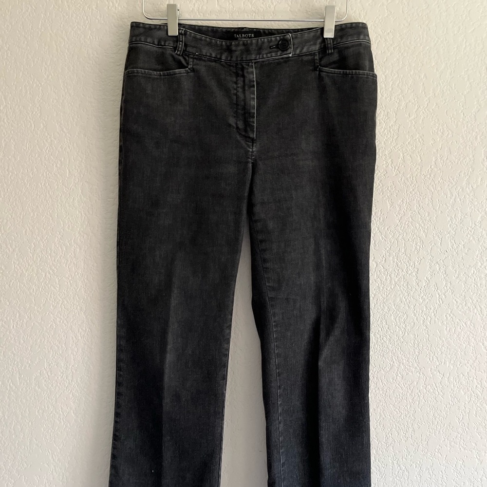 TALBOTS Signature Denim in distressed black size 8 - Picture 3 of 13